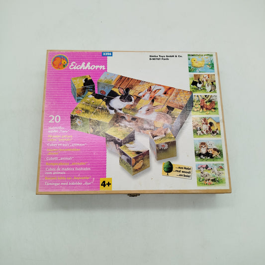 Eichhorn Holz-Bilderwürfel Tiere 3396 Puzzle