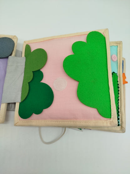 Jolly Designs magischer Voge – interaktives Stoff Aktivitätsbuch für Kleinkinder