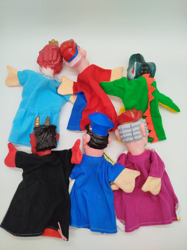 Handpuppen-Set - 6 Märchenfiguren