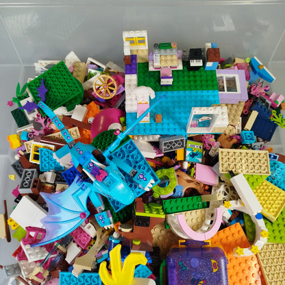 LEGO Friends & Elves Konvolut ca. 1,9 kg mit Figuren und Anleitungen