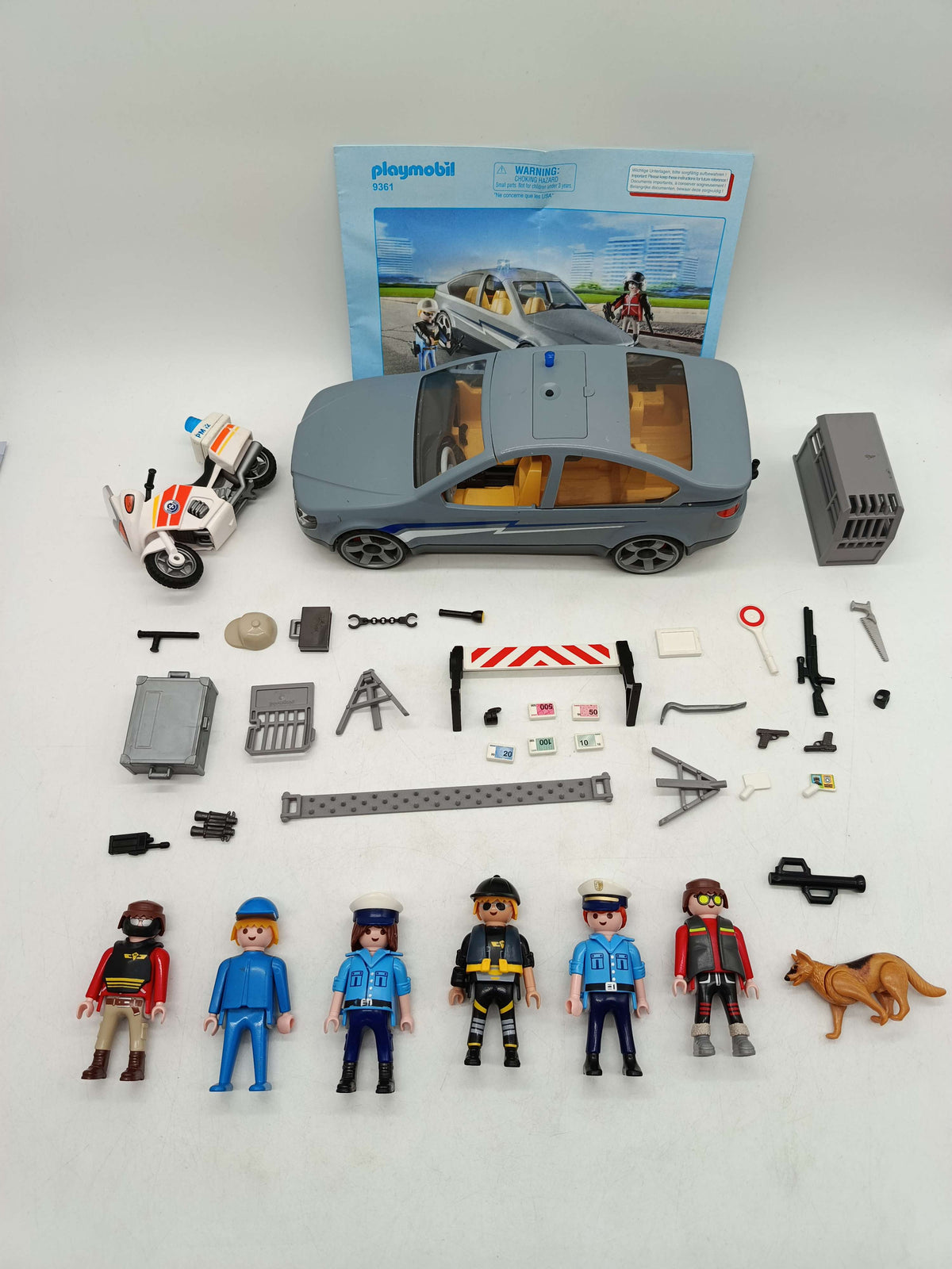 Playmobil Bundle Polizei 9361 SEK Set von 2 Auto & Motorrad