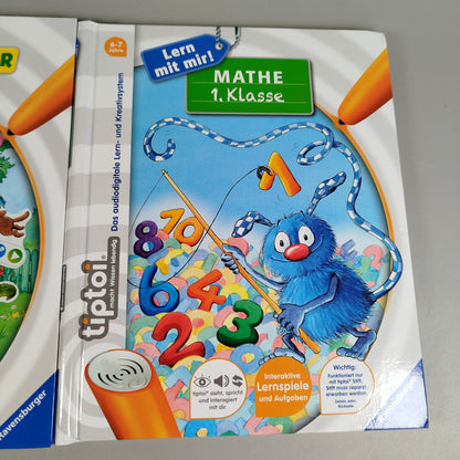Ravensburger Tiptoi Bücher Set von 2 – Erste Zahlen & Mathe 1. Klasse
