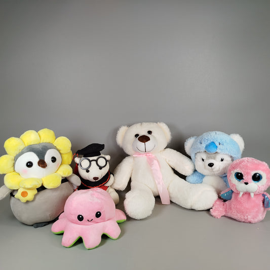  Sofftiere- Set aus 6 Plüschfiguren