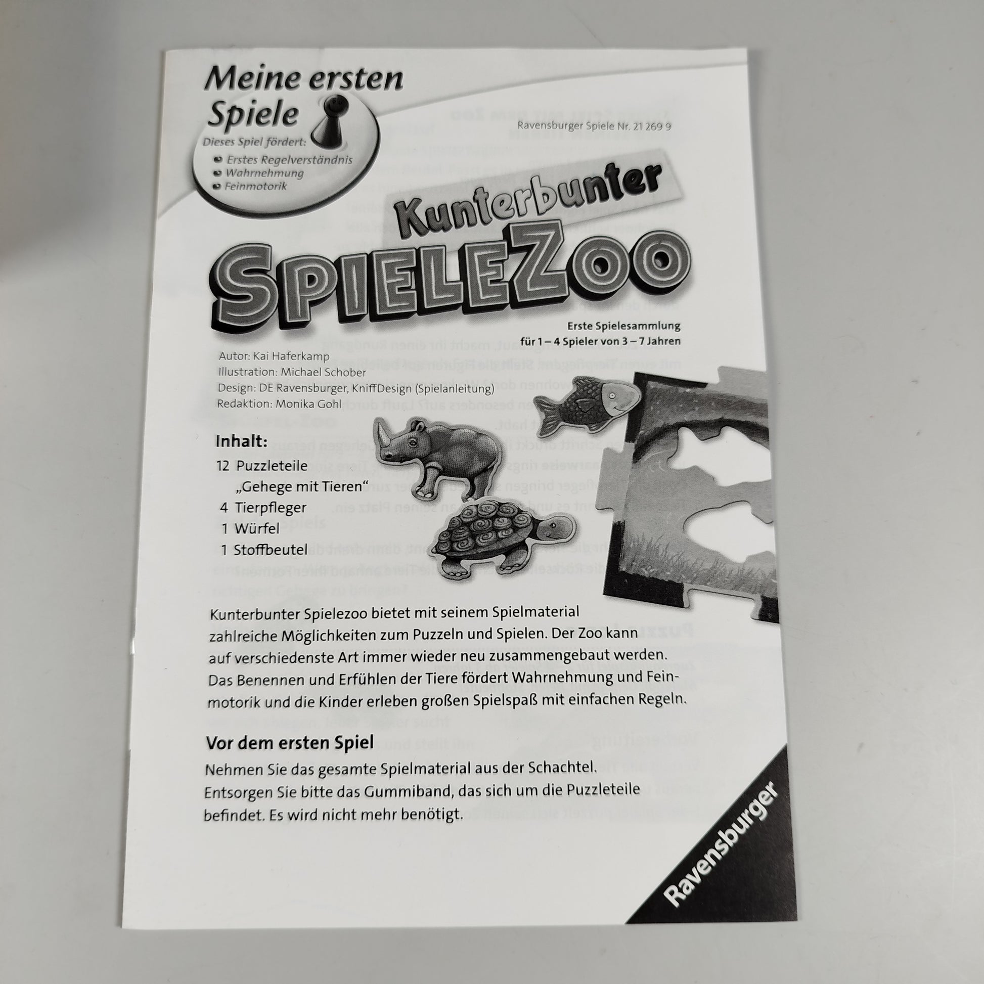 Ravensburger Meine ersten Spiele: Kunterbunter Spielezoo