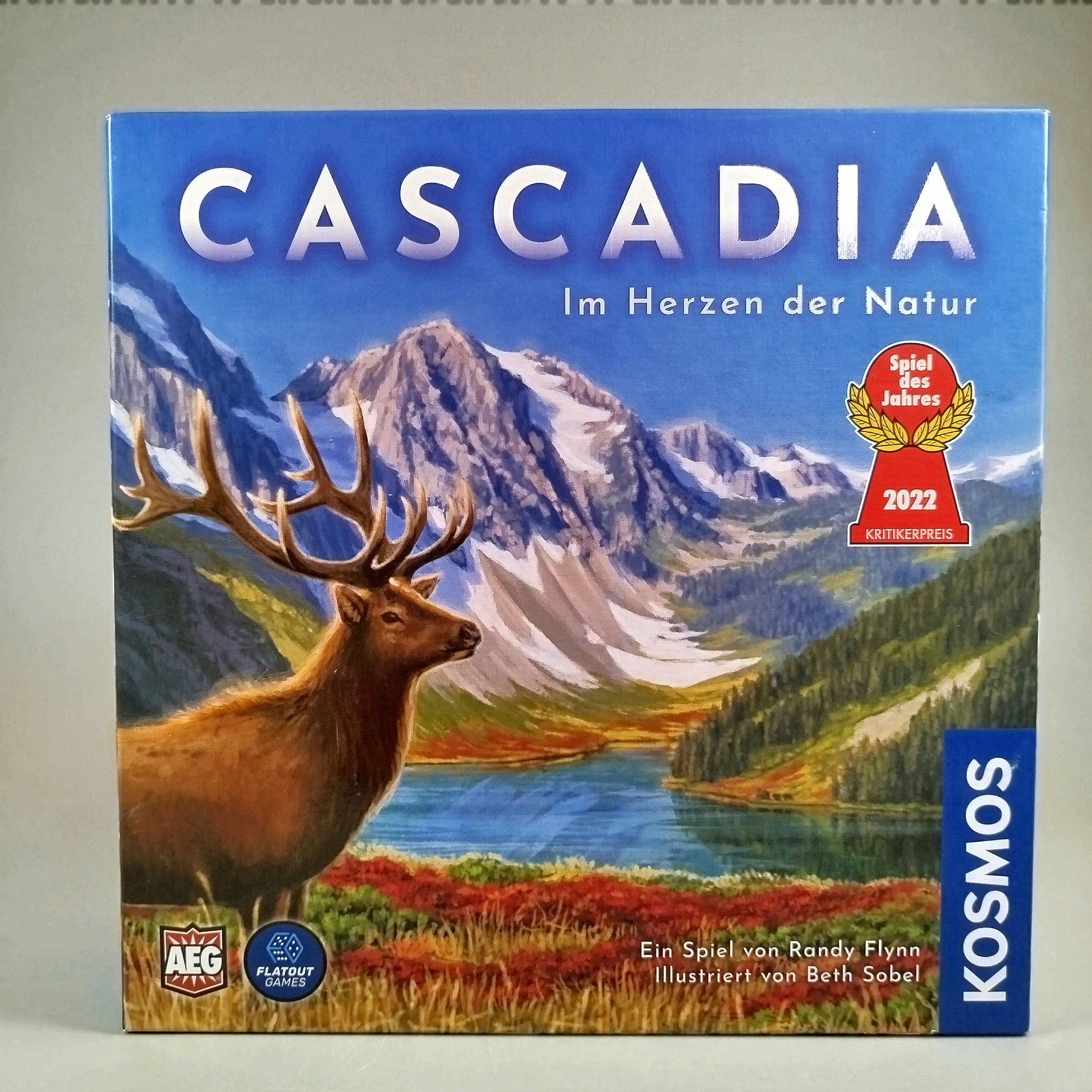 Kosmos Naturstrategiespiel mit Legemechanik und Tierplättchen