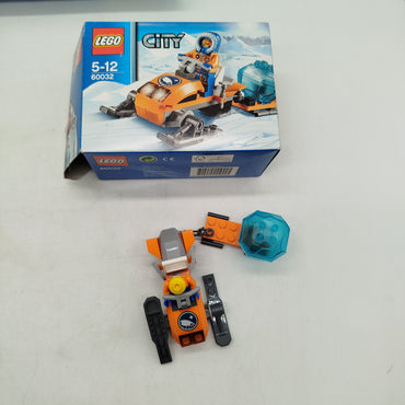 LEGO Bundle City 60012 60032 Set von 2 Boot & Snowmobil, gebraucht, ab 6 Jahre 
