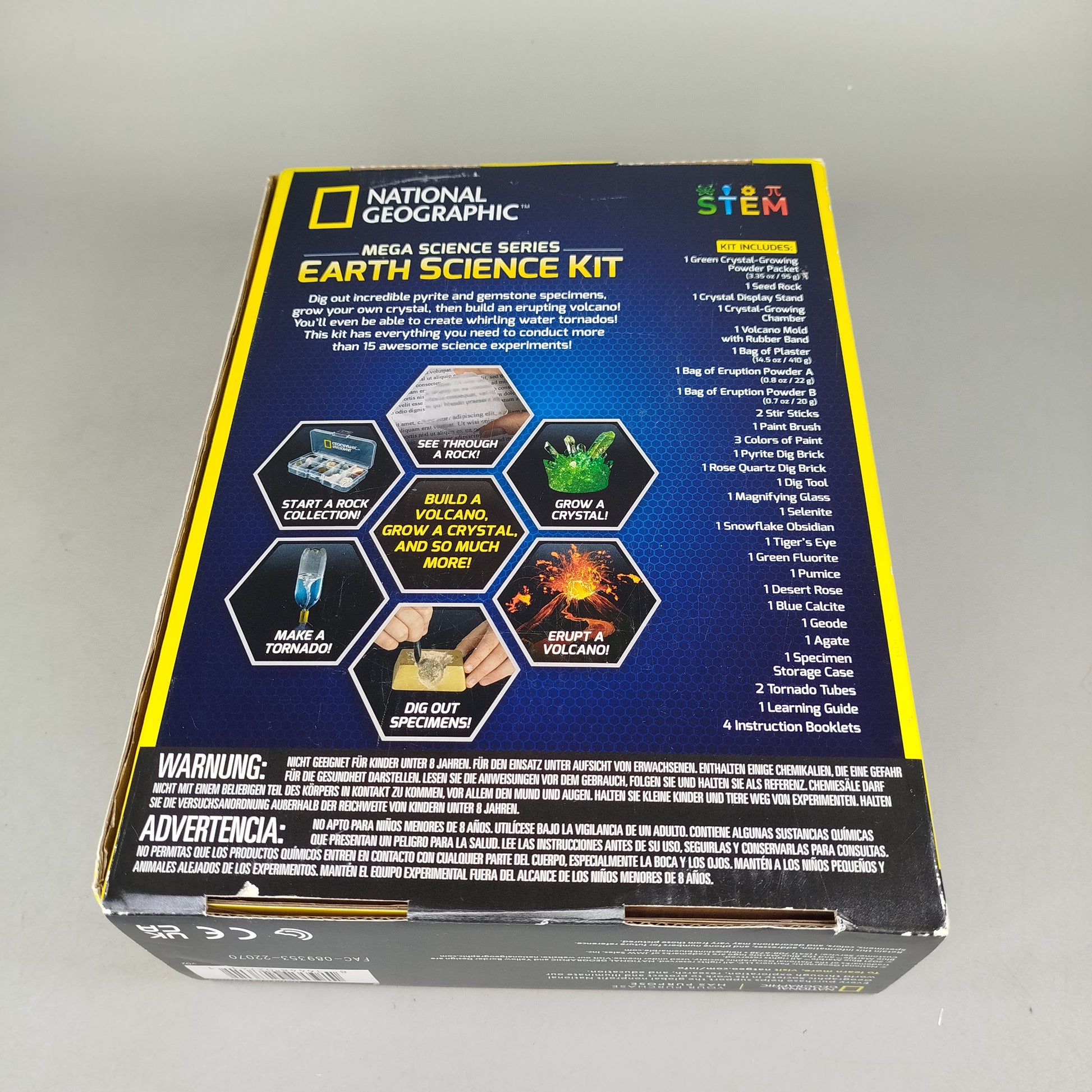 National Geographic Mega Science Earth Kit Experimentierset ab 10 Jahre 