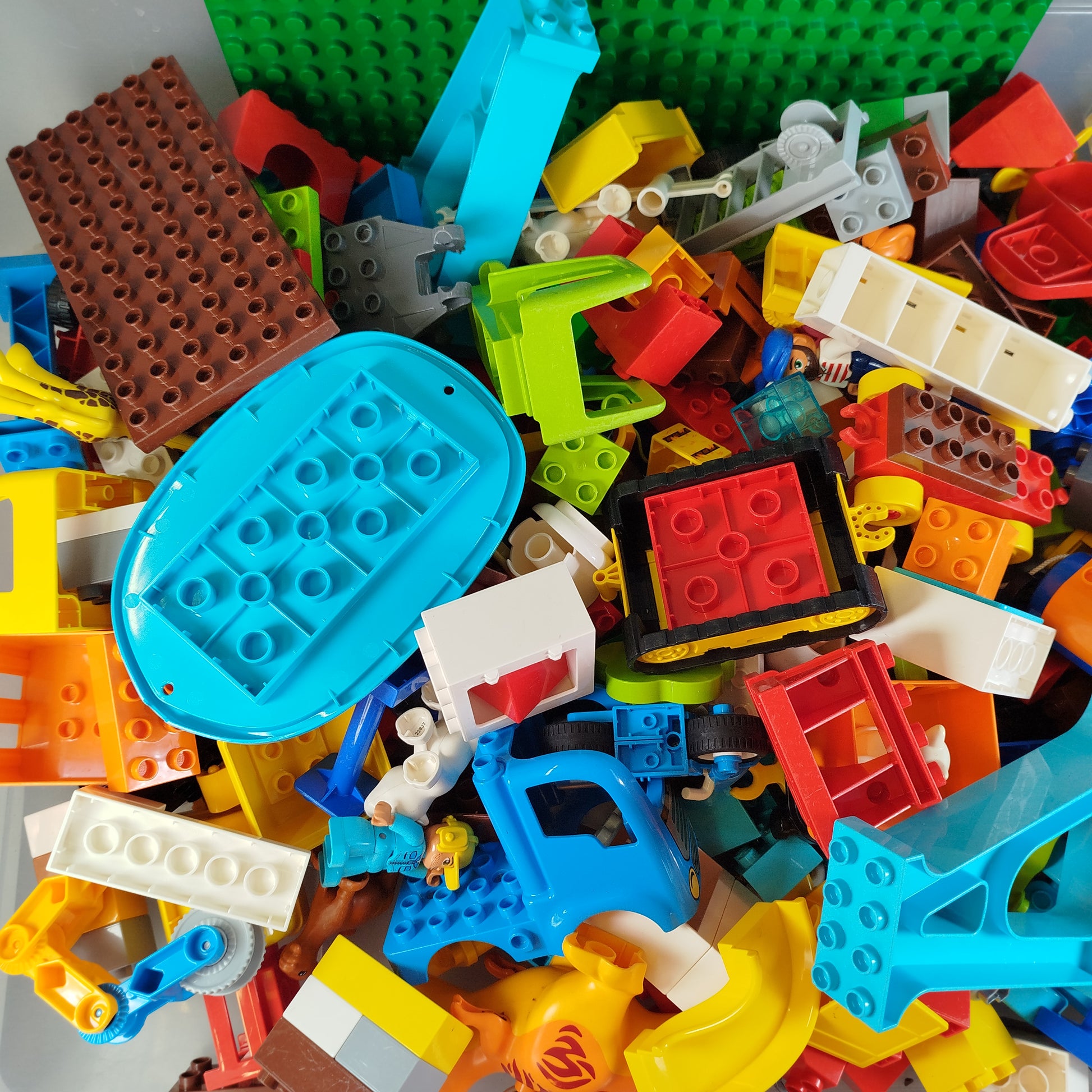 Konvolut LEGO Duplo ca. 5 kg Steine&Fig. gebraucht ab 3 4 5 Jahre | ✅ geprüft 