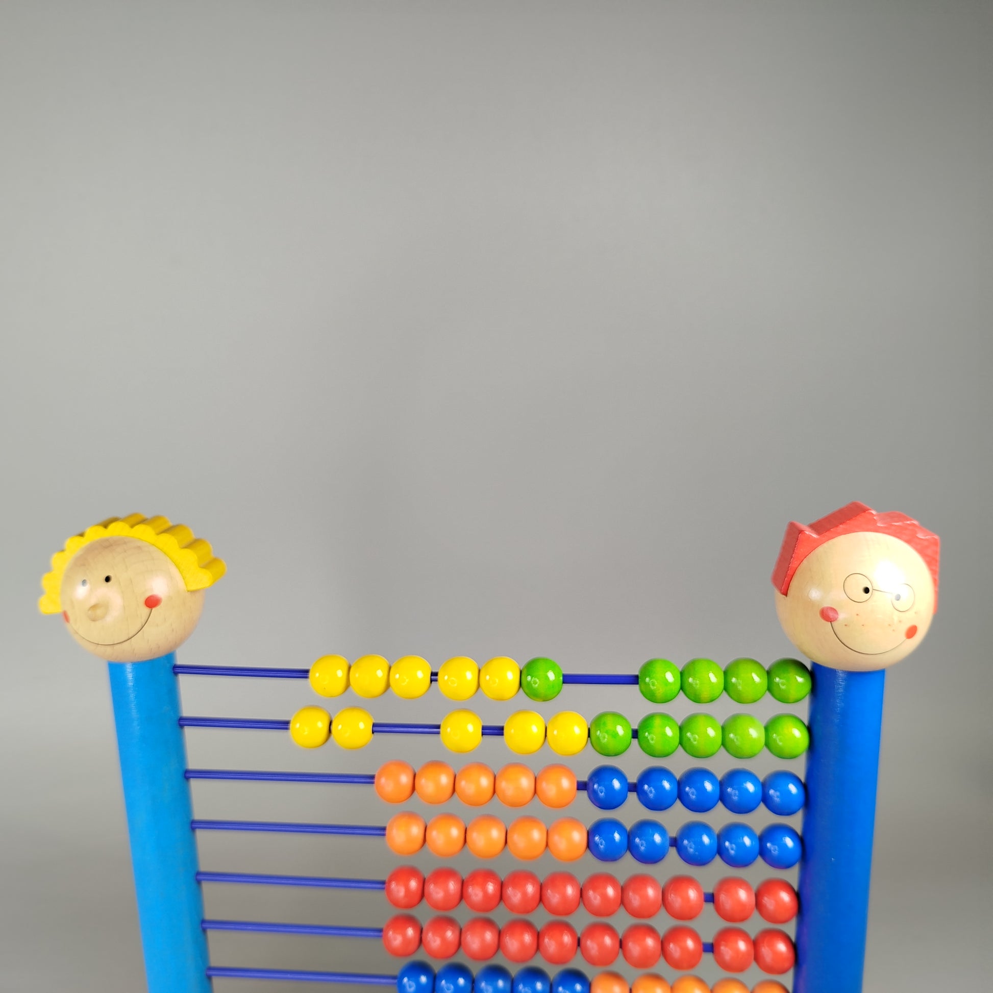 HABA Holzabacus Lernspiel – 10 Reihen mit Figuren, sehr gut