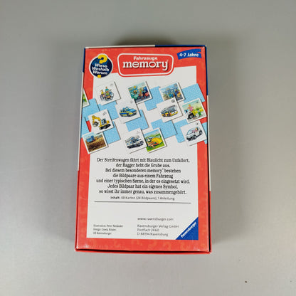 Ravensburger & HABA Brettspiel-Set – Fahrzeuge Memory & Zahlenparty