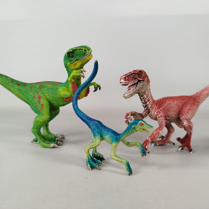 Schleich Dinosaurier & Wolf Figuren Set von 4, wie neu