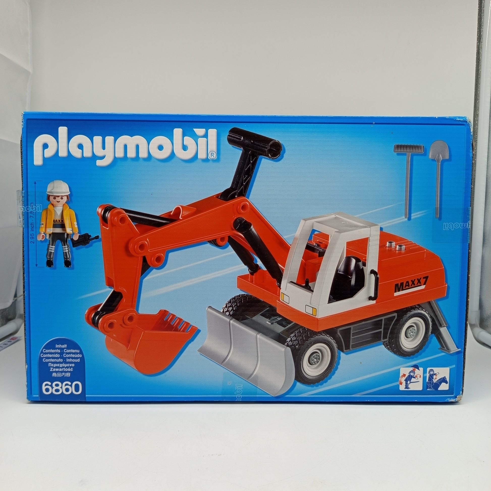 Playmobil City Action 6860 – Bagger MAXX7 Set, neu