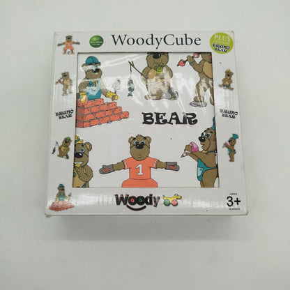 Woody WoodyCube Bruno Bear Würfelpuzzle 9 Bildwürfel