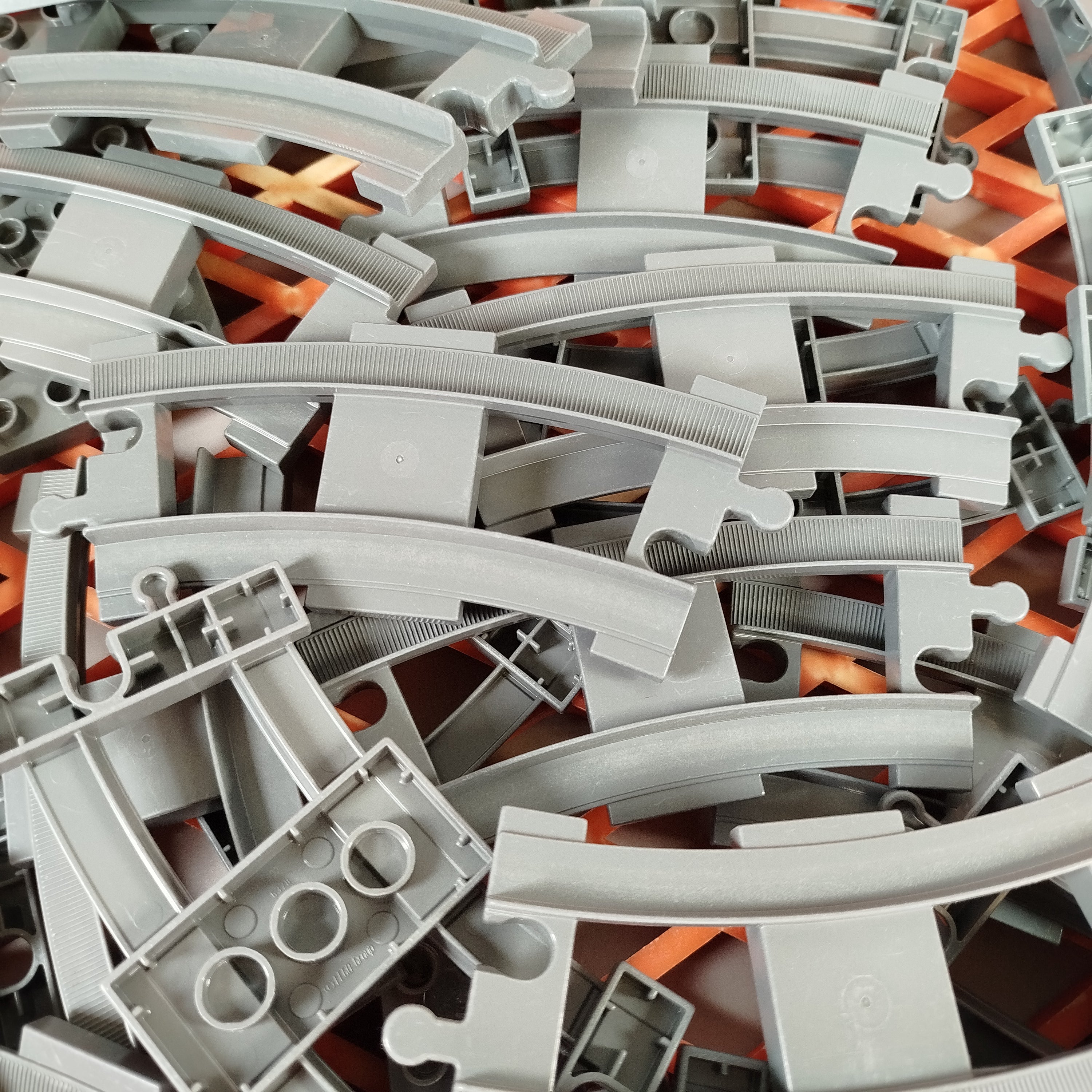 LEGO Duplo Eisenbahnschienen Set – graue Schienen, sehr gut