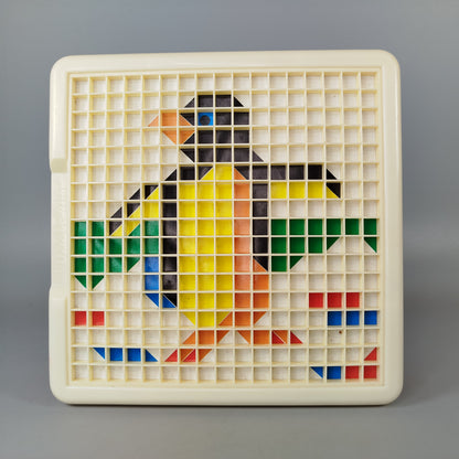 Puzzle Art Mosaikbrett Steckspiel mit bunten Steinen Set