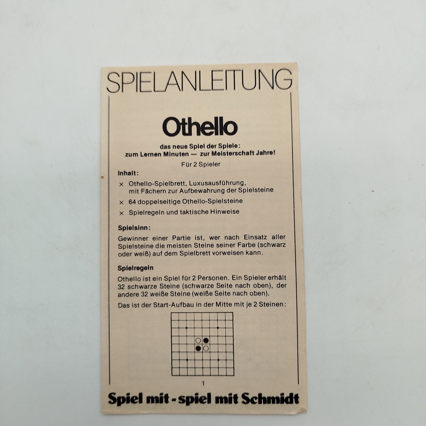 Schmidt International Reversi & Othello Brettspiel, gebraucht, ab 6 Jahre 