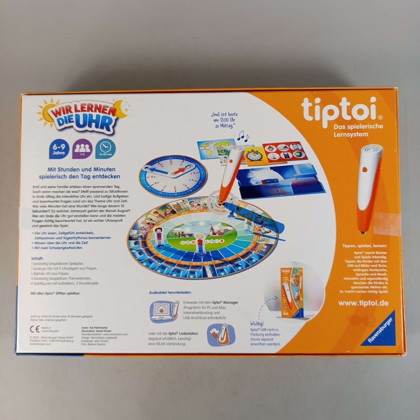 Ravensburger tiptoi Wir lernen die Uhr 00126 Buch, gebraucht, ab 6 Jahre 