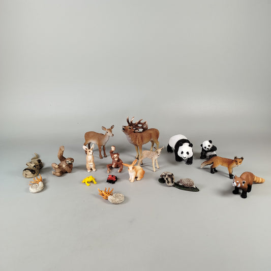 Schleich Tierfiguren Set von 17 – Zoo & Waldtiere