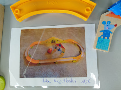 Baukasten Bundle - Haba Kugelbahn & Eichhorn Constructor 