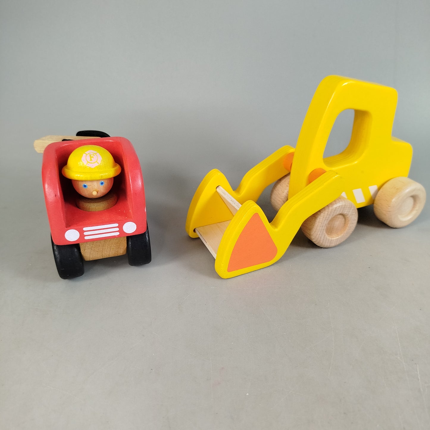 PlanToys Bundle Set von 4 Polizei Zug Bagger, gebraucht, ab 3 Jahre 