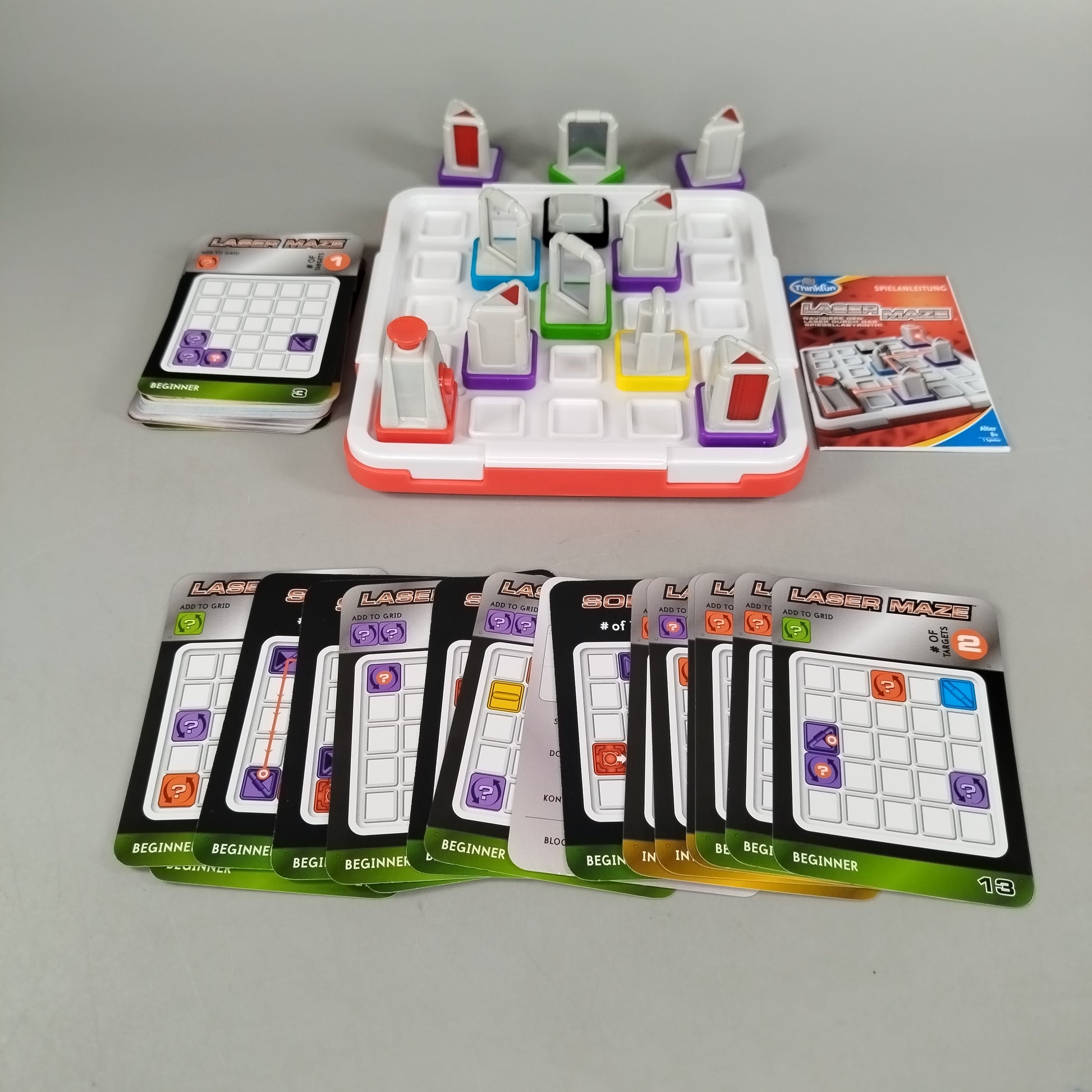 ThinkFun Laser Maze Logikspiel – Denkspiel mit 60 Aufgaben, OVP