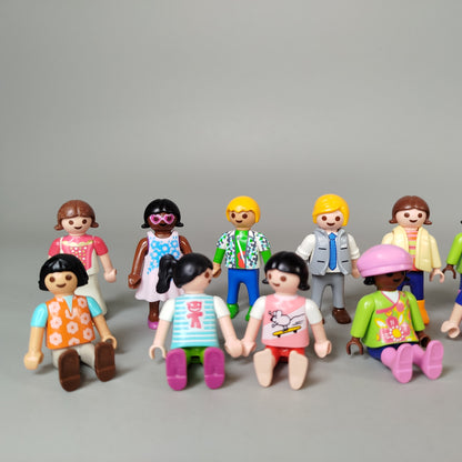 Playmobil Stil Figuren Set von 20 Minifiguren – Rollenspiel Zubehör