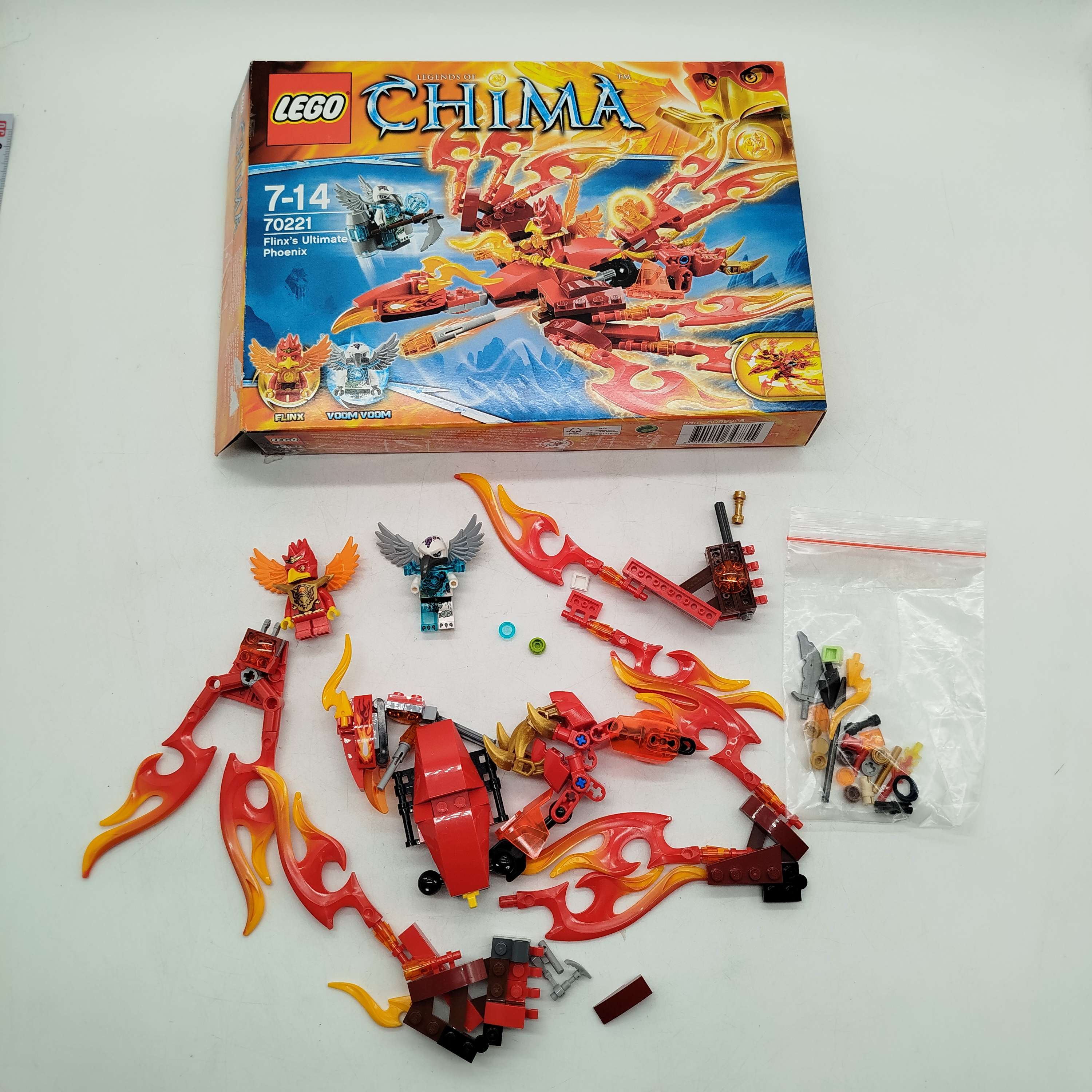 LEGO Chima Flinx Phönix 70221 Bauset, gebraucht, ab 10 11 12 Jahre | ✅ geprüft 