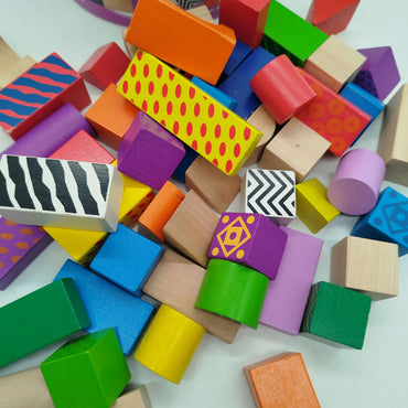 Eichhorn Color Holzbausteine Sortierbox