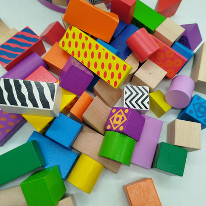 Eichhorn Color Holzbausteine Sortierbox