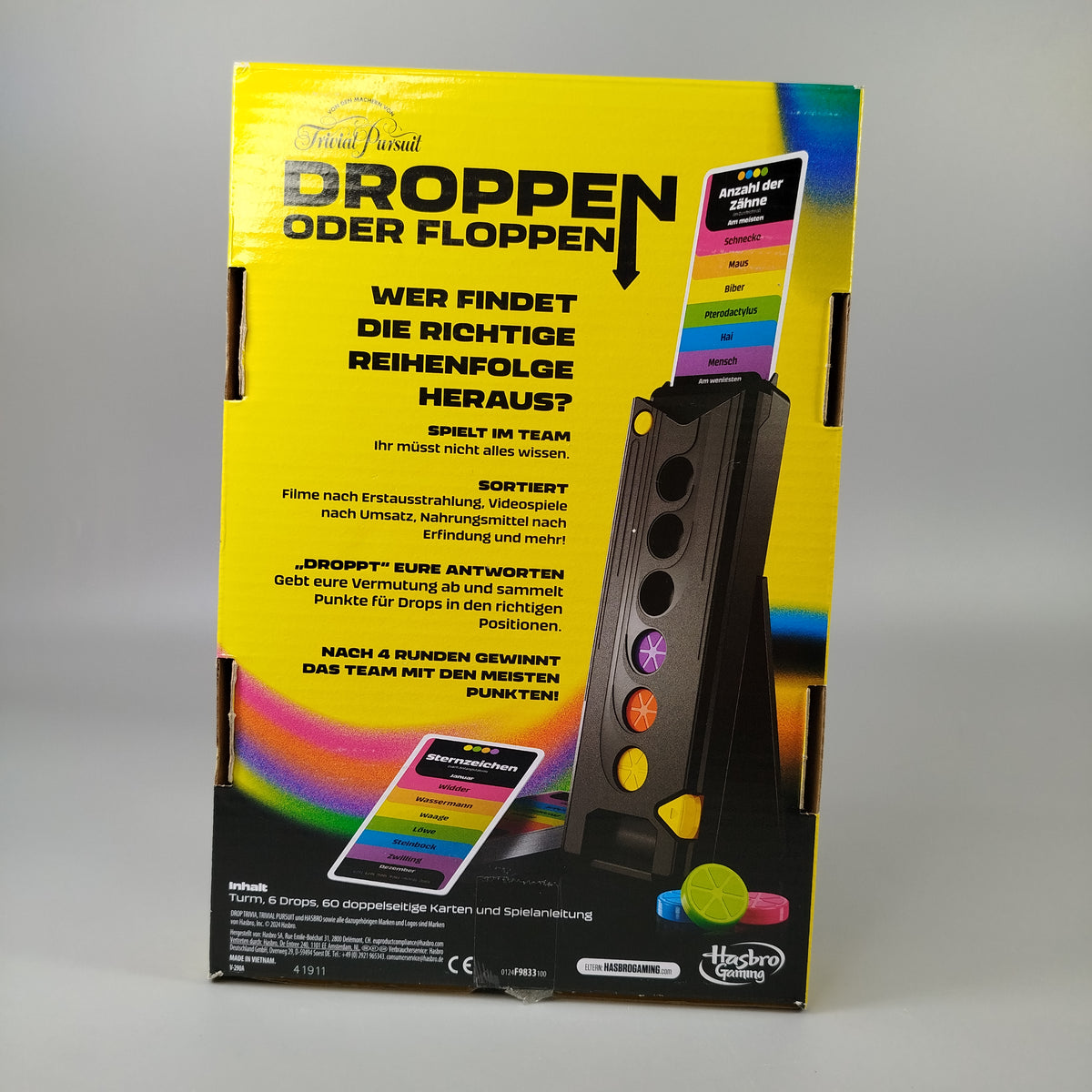 Hasbro Droppen oder Floppen F8633 Elektronisches Quizspiel