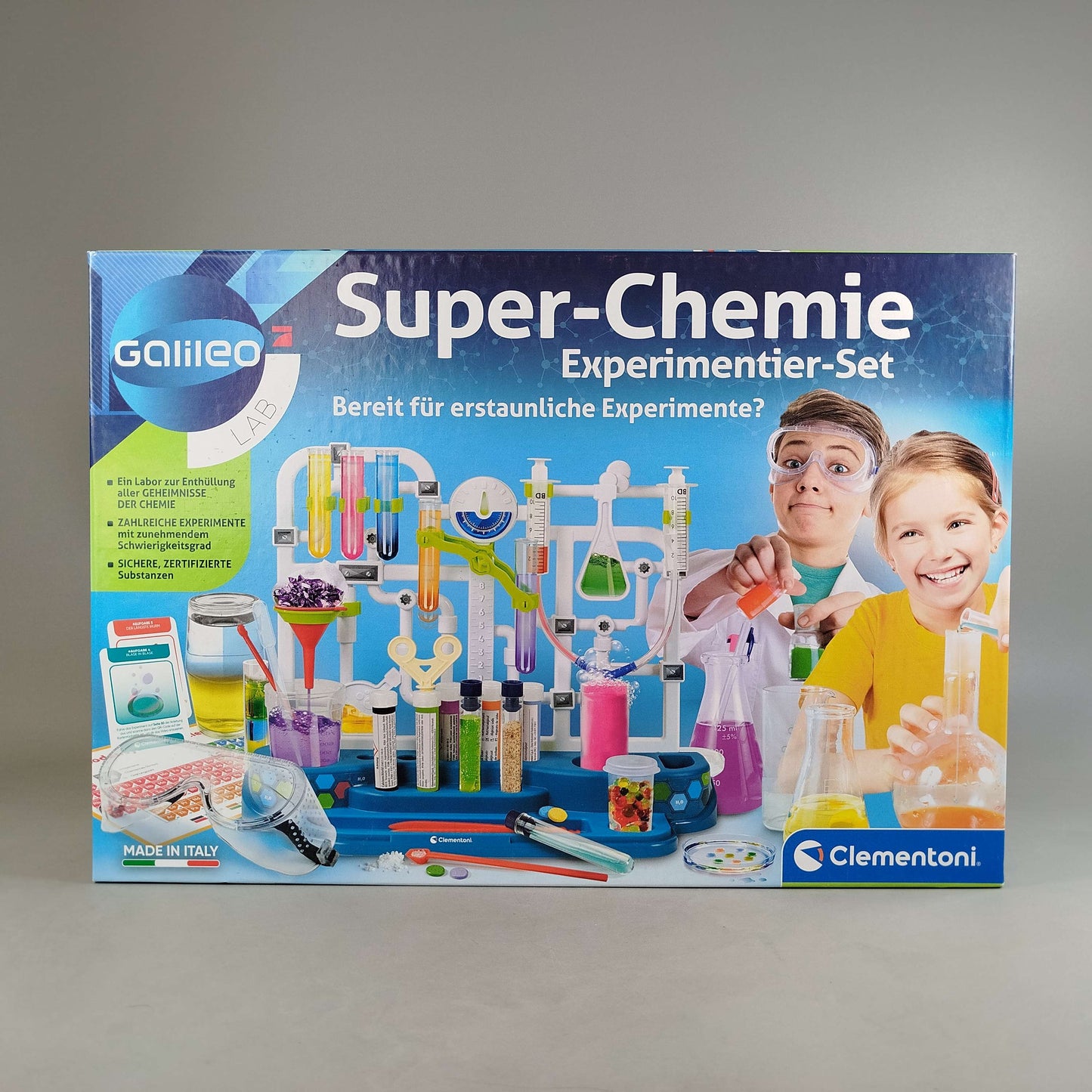 Clementoni Superchemie Experimentset, Neuwertig
