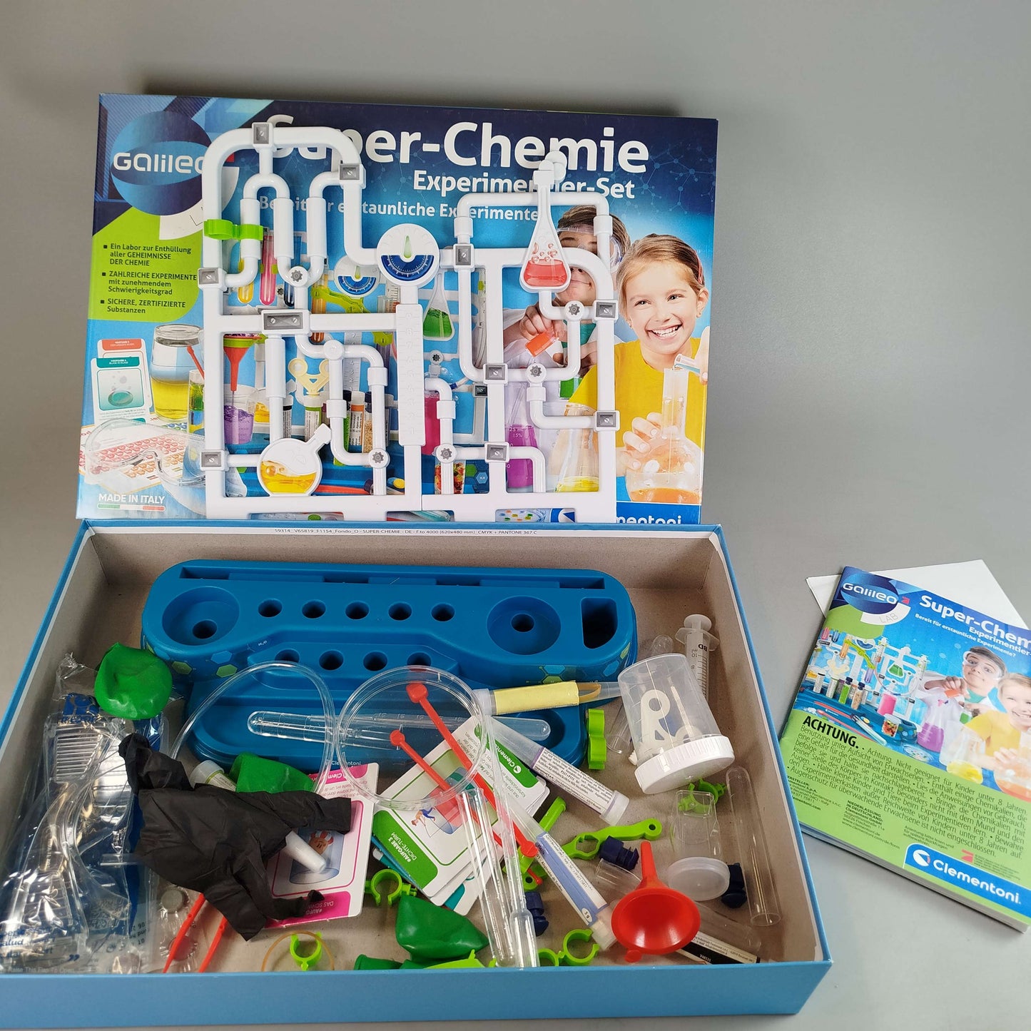 Clementoni Superchemie Experimentset, Neuwertig