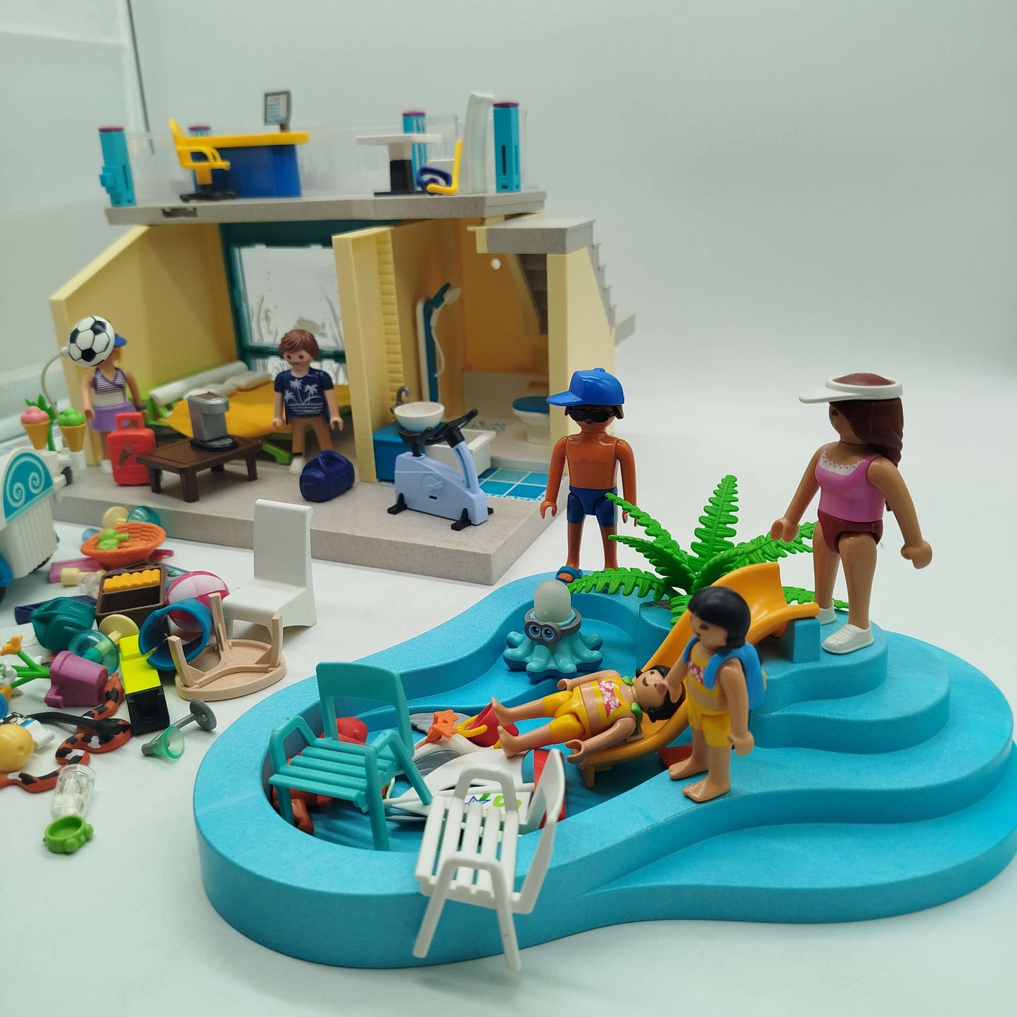 Playmobil Bundle Strandhotel Pool & Eiswagen ab 6 7 8 Jahre | ✅ geprüft 