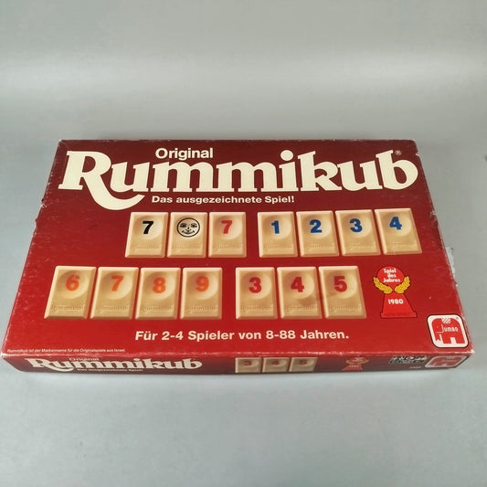 Rummikub Brettspiel – Original mit Spielsteinen & Ablagen, OVP