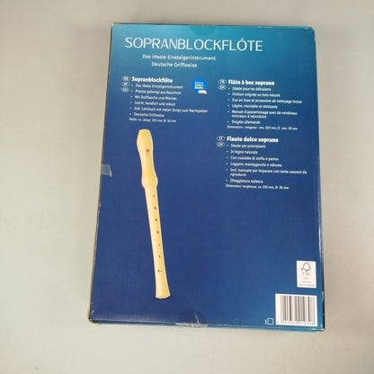 Blockflöte Sopran – Anfänger Set mit Etui & Lehrbuch, OVP