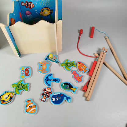 Small Foot, Tchibo Holz-Angelspiel & Hammer-Zirkelspiel