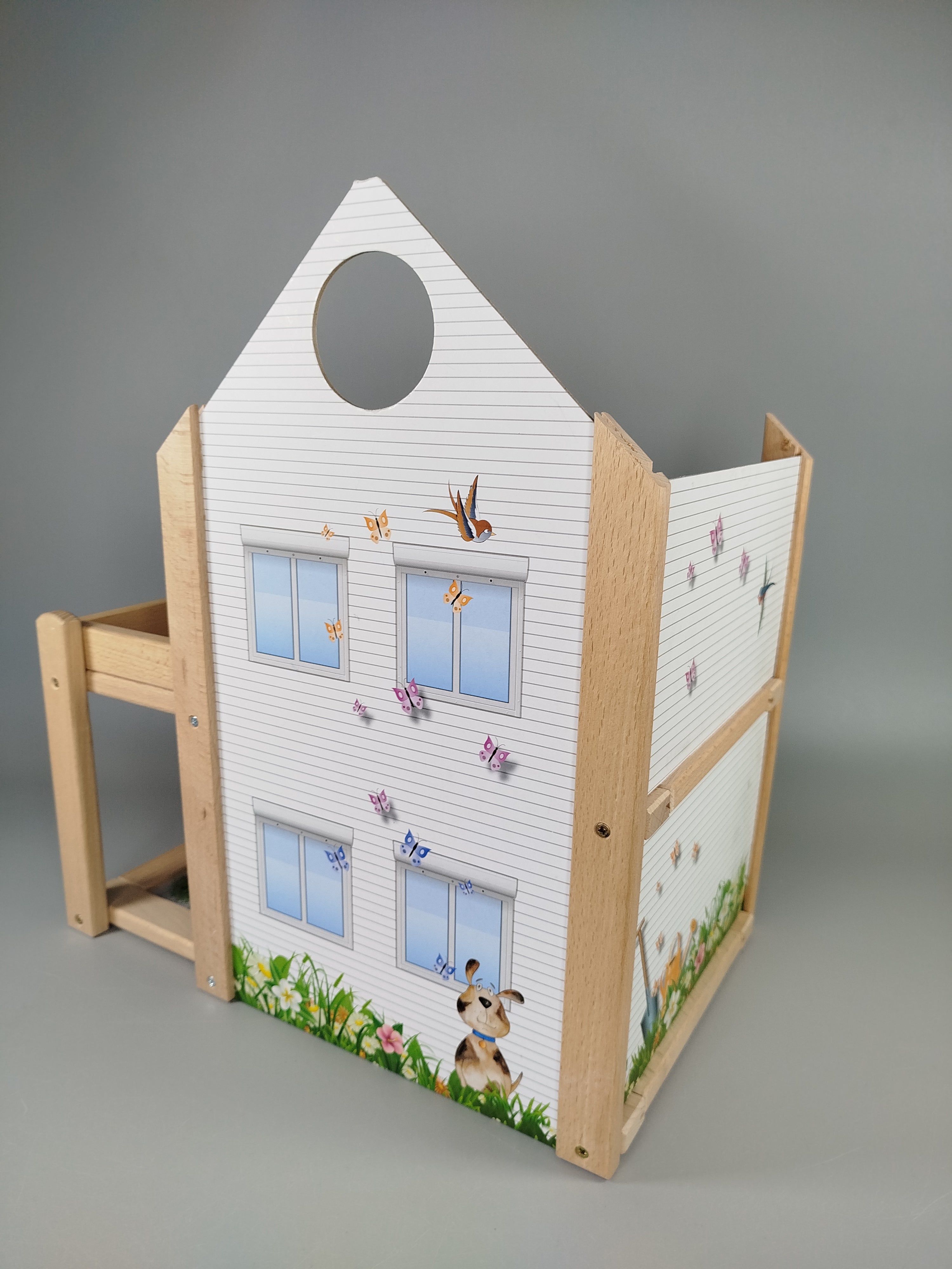 Holzspielzeug - Puppenhaus - zweistöckig