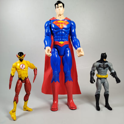  Superhelden Actionfiguren-Set – Superman, Batman & Flash