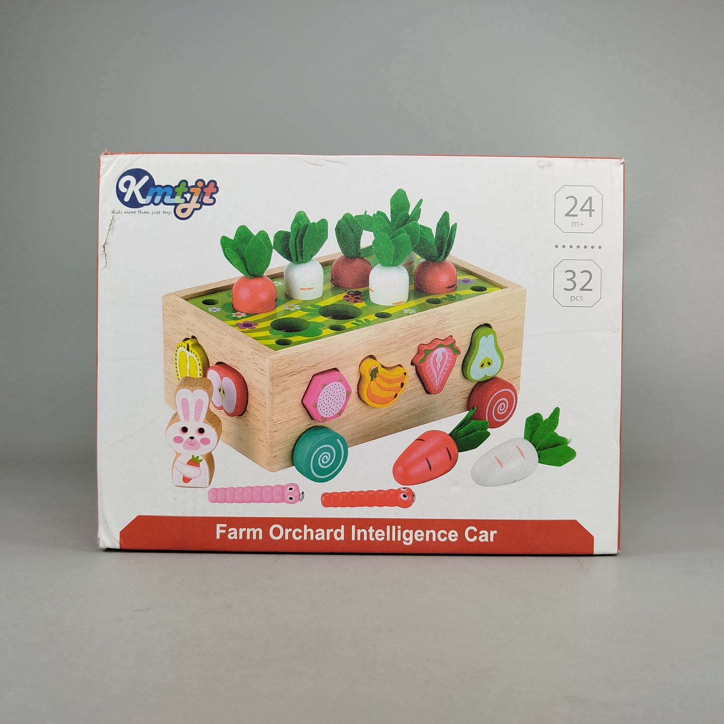 Kmtjt Bauernhof Obstgarten Lernwagen – Motorikspielzeug, OVP