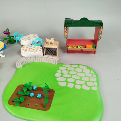 Playmobil Bundle Boot Marktstand Garten
