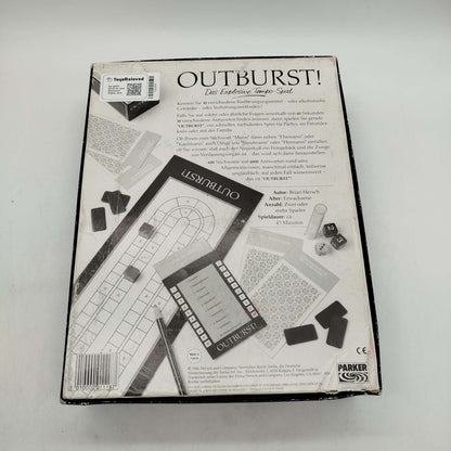Parker OUTBURST! 01118D Brettspiel, gebraucht, ab 10 11 12 Jahre | ✅ geprüft 