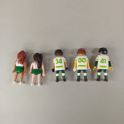 Playmobil Figuren-Set American Football & Cheerleader – Set von 5 Spielfiguren