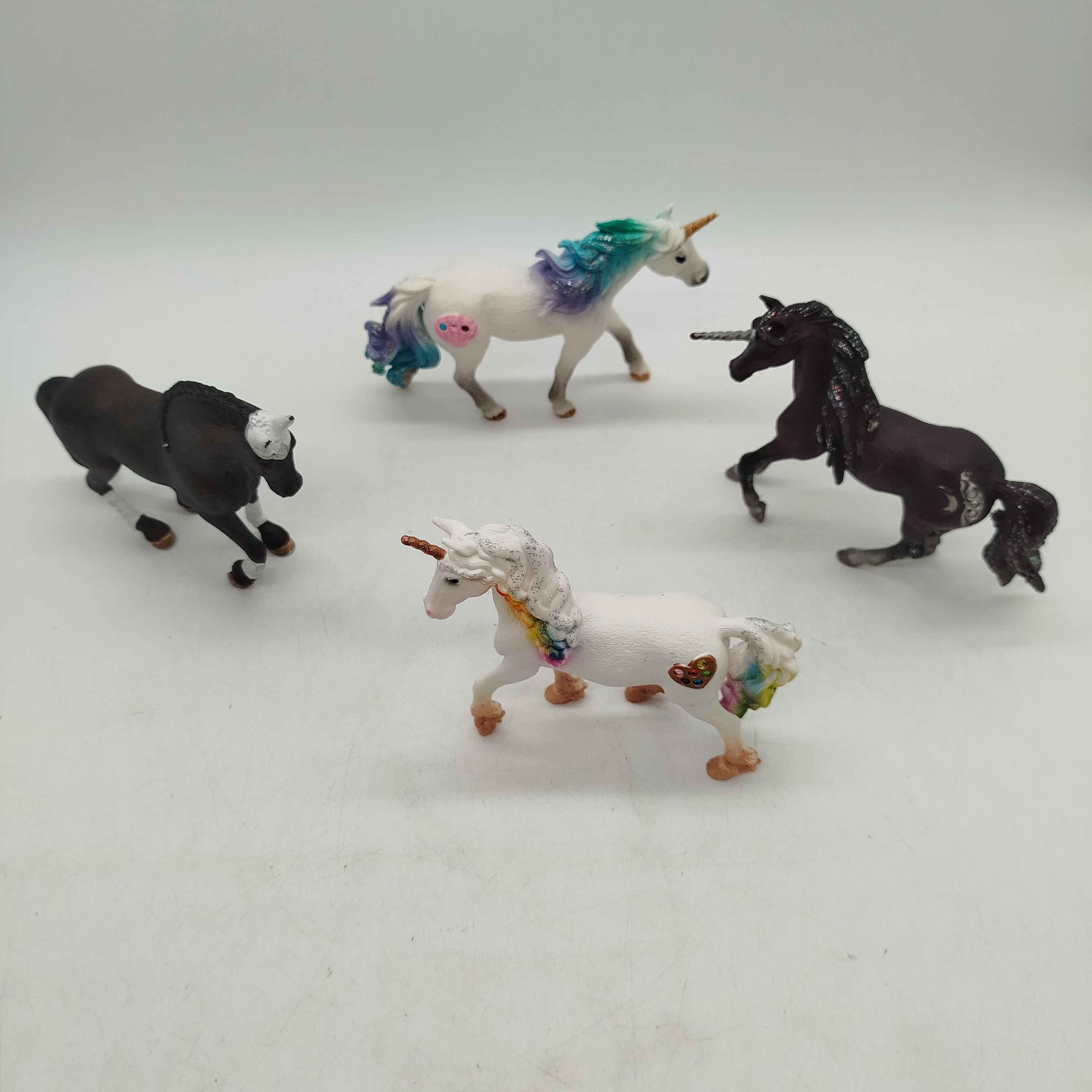 Schleich Bundle Pferde Einhorn 4er gebraucht ab 3 4 5 Jahre | ✅ geprüft 