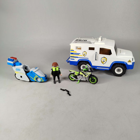 Playmobil Bundle Polizei 9371 Set von 4 Figuren & Fahrzeuge
