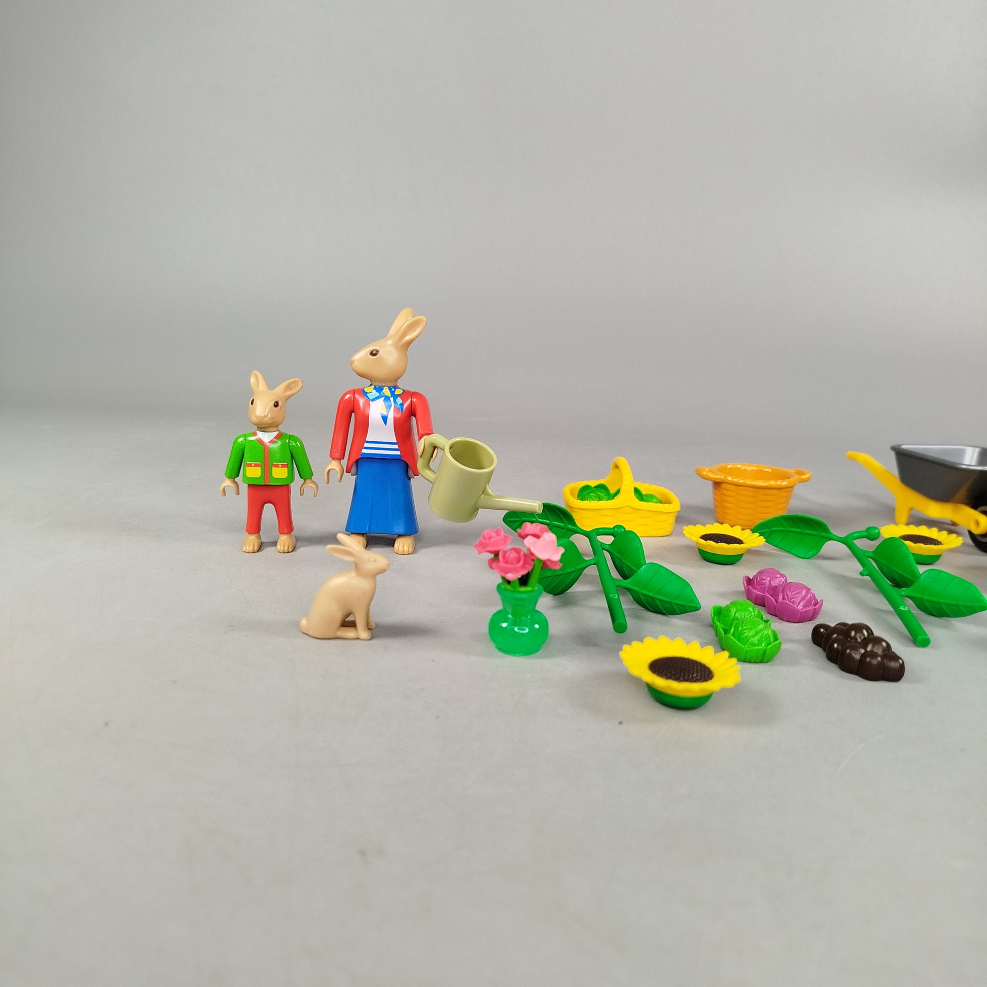 Bundle Playmobil Set von 1 Figuren Hasenfamilie, gebraucht, ab 3 Jahre 
