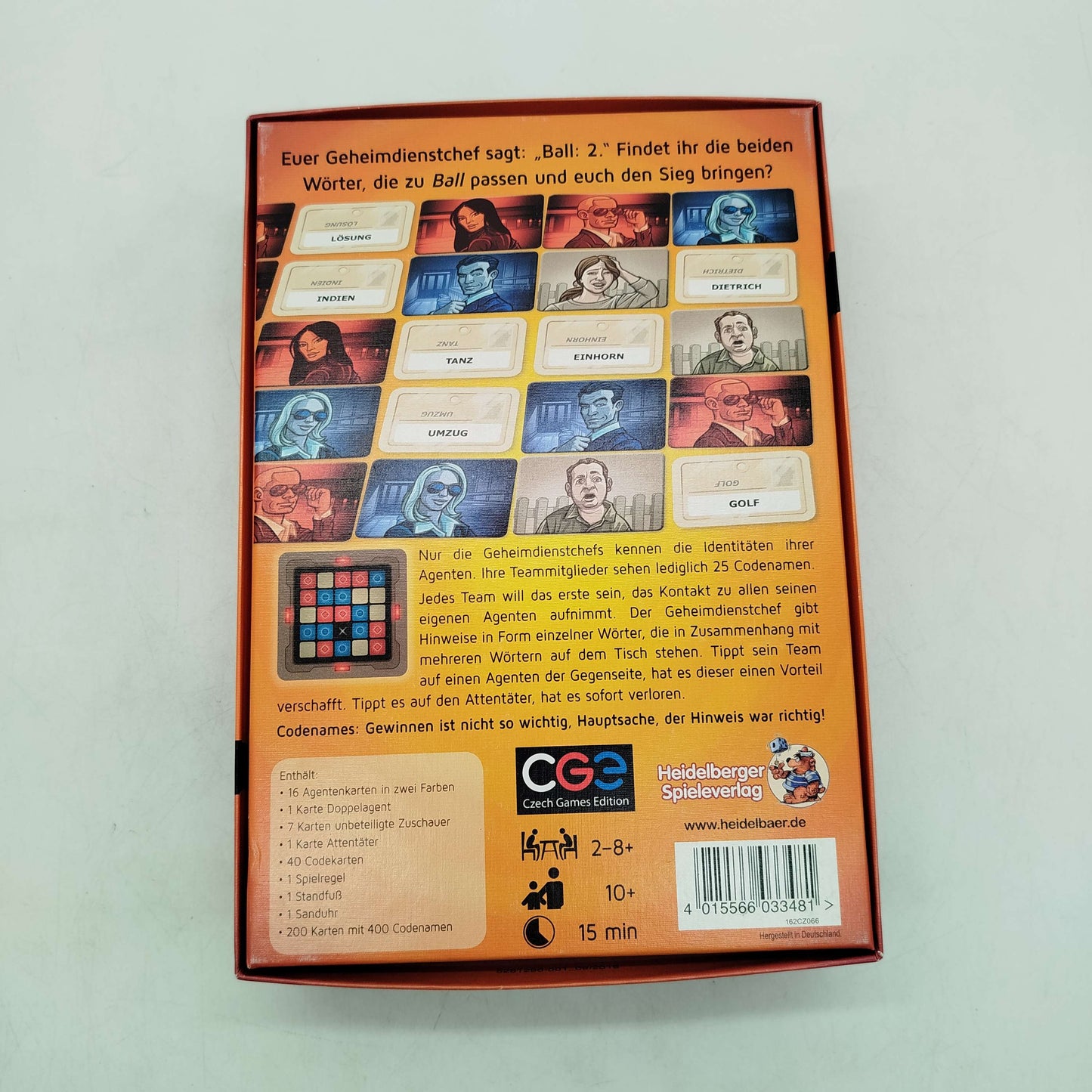 Czech Games Edition Codenames Brettspiel, gebraucht, ab 10 Jahre 