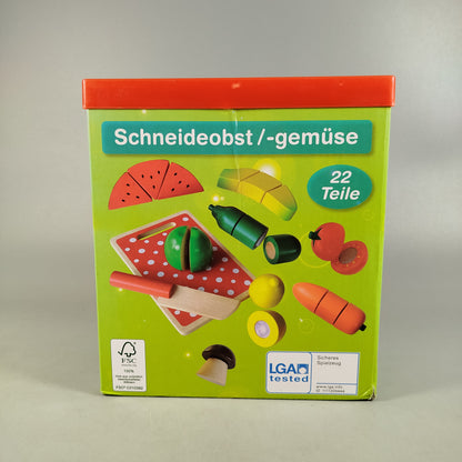 Holz Schneideobst & Gemüse Set