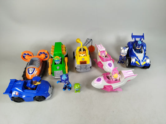 Bundle Paw Patrol & PJ Masks Set von 16 Autos & Figuren