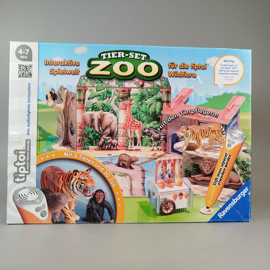 Ravensburger Tiptoi Lernspiel - Tier-Set ZOO, Lernwelt 3D