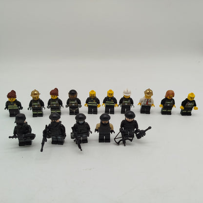 LEGO Minifiguren Set – 10 Feuerwehr & 5 Spezialeinheiten